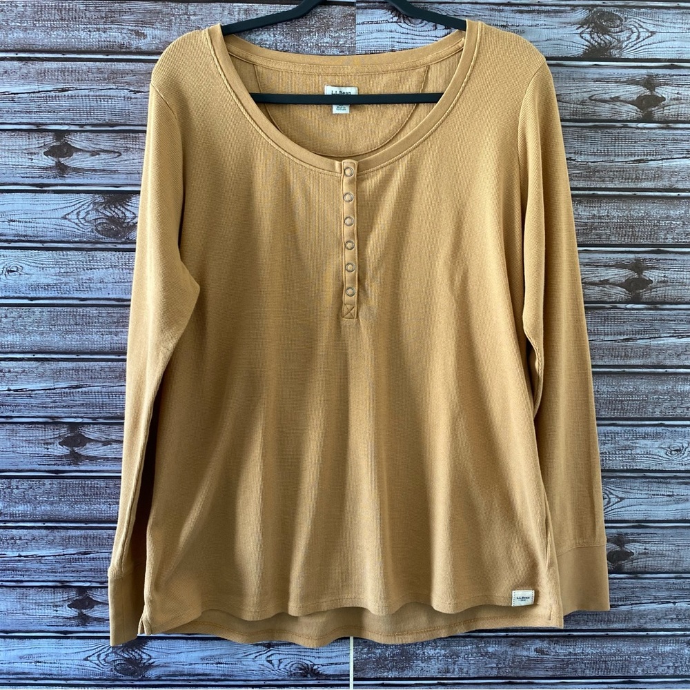LL Bean Long-Sleeved Top Size L Regular - Picture 1 of 6